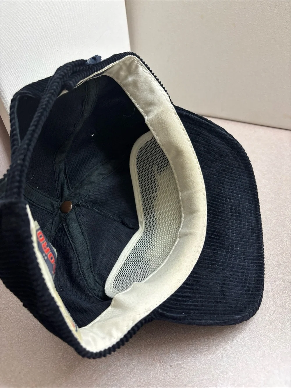 Vintage Los Angeles Raiders Sports Specialties The Cord Corduroy Strapback Hat
